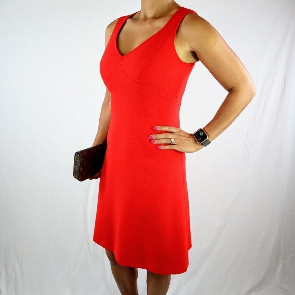 Versus by Versace Red Sheath Vintage Dress $1995 - Picture 5 of 10